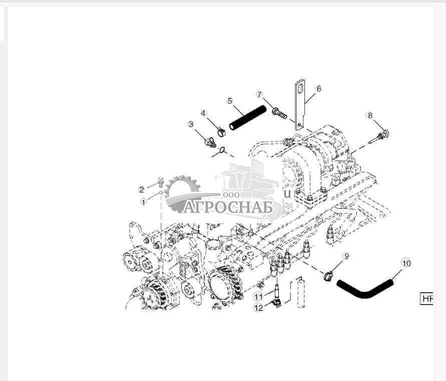 Разъемы и шланги обогревателя двигателя 
